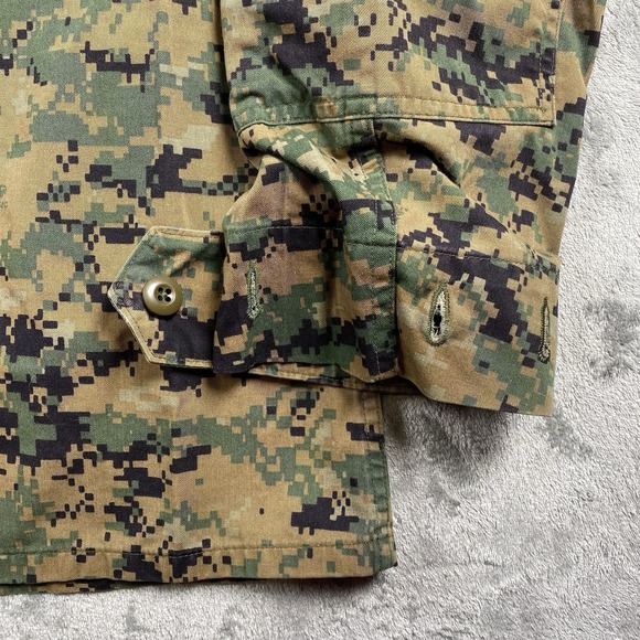 Military Shirt Sz M USMC Marine Combat Blouse Woodland Marpat Digital Camo MCCUU - Picture 3 of 15